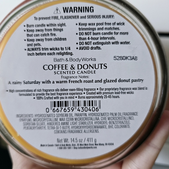 Bath & Body Works Coffee & Donuts Candle - Picture 2 of 2